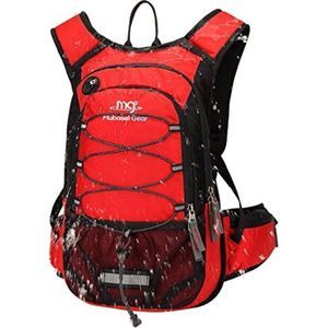 Mubasel Gear Insulated Hydration Backpack Pack with 2L BPA Free Bladder - Red